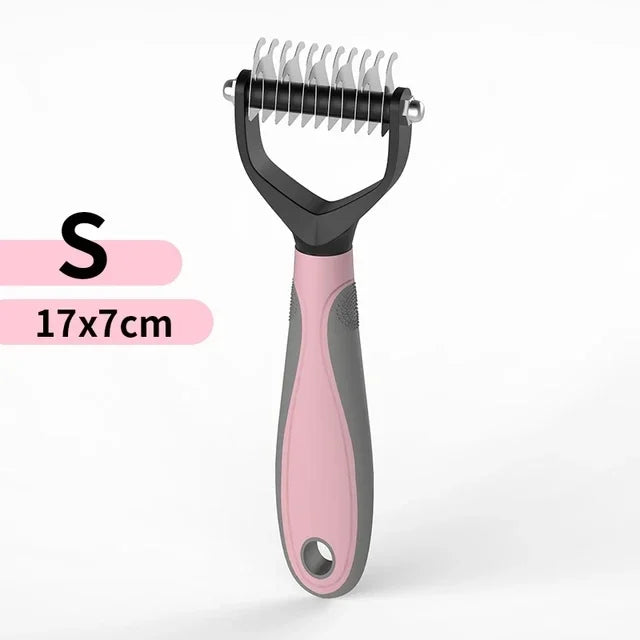 Professional Double-Sided Deshedding Brush 
— Reduces Dog Shedding By Up To 90%