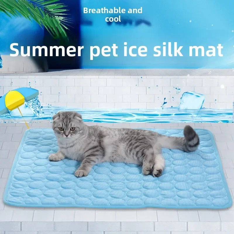 ❄️ Ice Silk Dog Cooling Mat | Instant 3-5°C Cooling | 
No Water No Electricity | Machine Washable | 
For Dogs & Cats | UK Summer Essential 🐾
