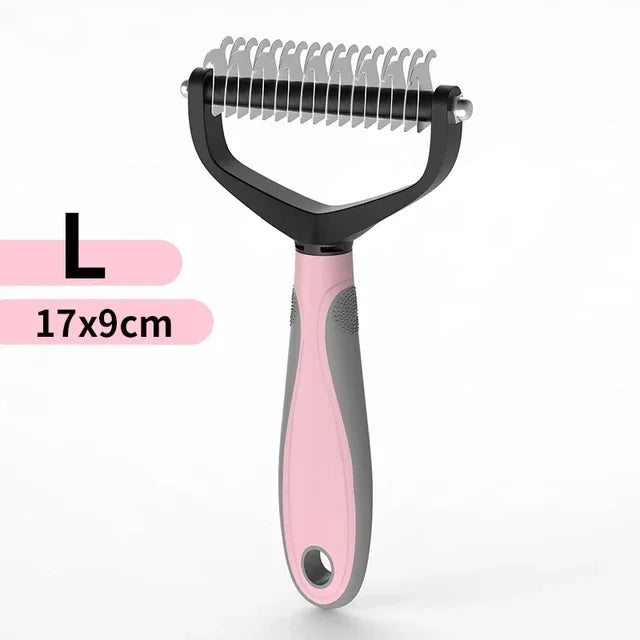 Professional Double-Sided Deshedding Brush 
— Reduces Dog Shedding By Up To 90%