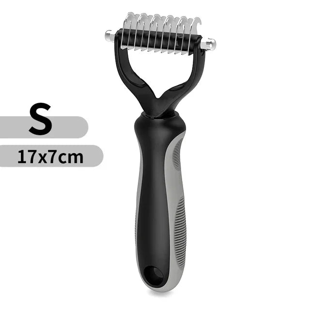 Professional Double-Sided Deshedding Brush 
— Reduces Dog Shedding By Up To 90%