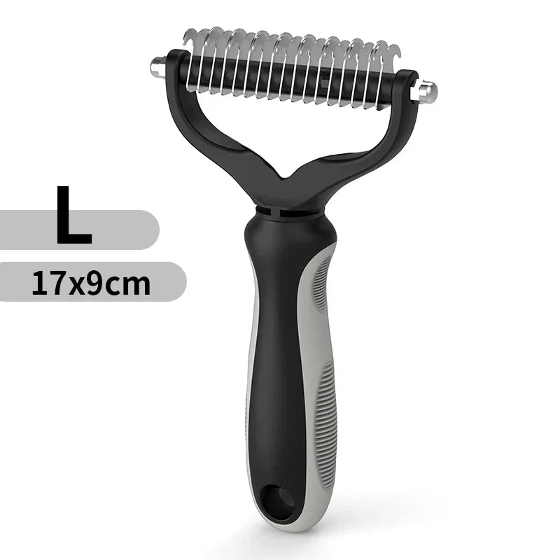 Professional Double-Sided Deshedding Brush 
— Reduces Dog Shedding By Up To 90%