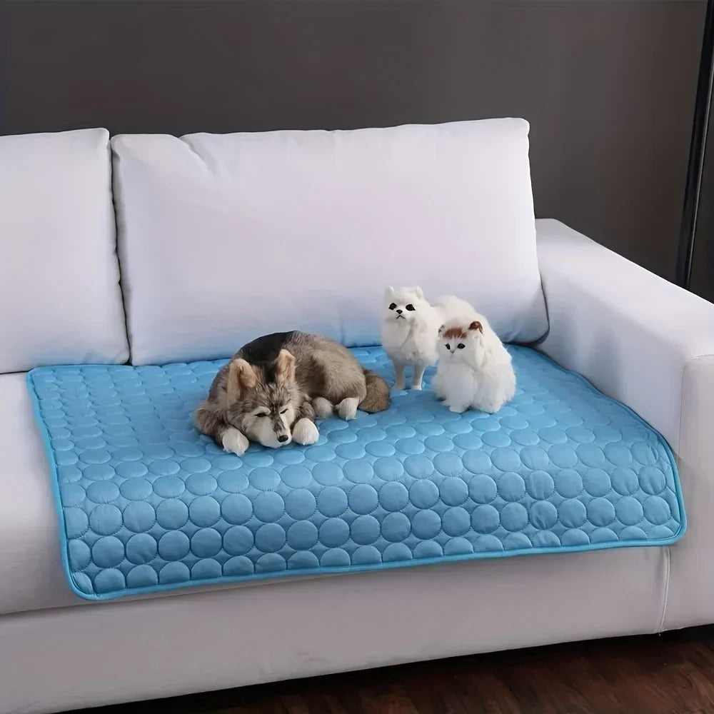 ❄️ Ice Silk Dog Cooling Mat | Instant 3-5°C Cooling | 
No Water No Electricity | Machine Washable | 
For Dogs & Cats | UK Summer Essential 🐾