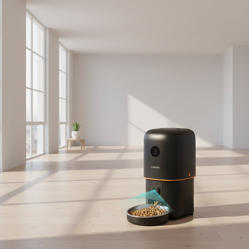 Smart WiFi Automatic Pet Feeder with Camera – Tuya App Controlled 2.4G/5G Food Dispenser for Cats & Dogs