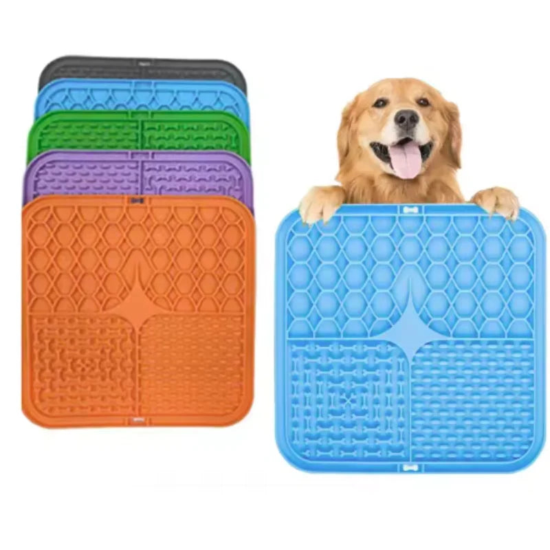 Anxiety Relief Dog Lick Mat — Keeps Dogs 
Calm During Bath, Grooming & Alone Time