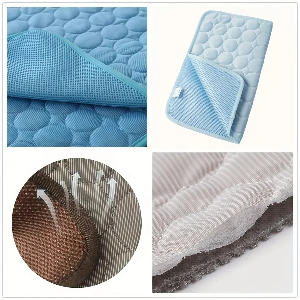 ❄️ Ice Silk Dog Cooling Mat | Instant 3-5°C Cooling | 
No Water No Electricity | Machine Washable | 
For Dogs & Cats | UK Summer Essential 🐾