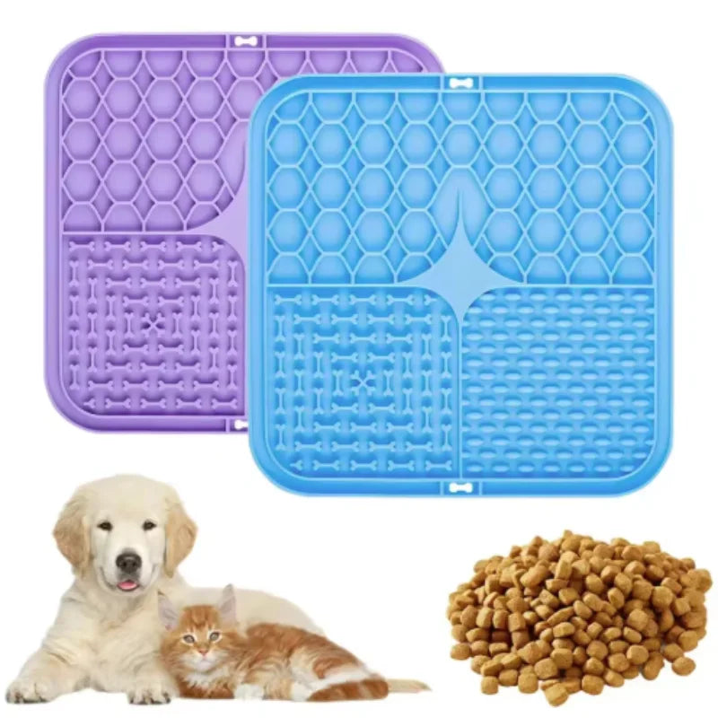 Anxiety Relief Dog Lick Mat — Keeps Dogs 
Calm During Bath, Grooming & Alone Time