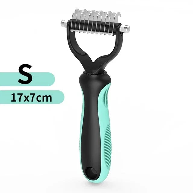 Professional Double-Sided Deshedding Brush 
— Reduces Dog Shedding By Up To 90%
