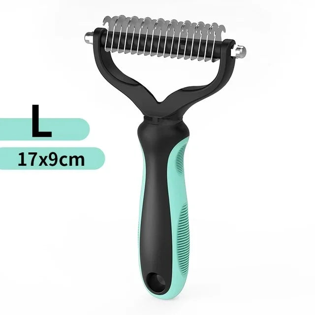 Professional Double-Sided Deshedding Brush 
— Reduces Dog Shedding By Up To 90%